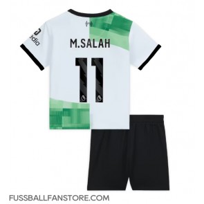 Liverpool Mohamed Salah #11 Replik Auswärtstrikot Kinder 2023-24 Kurzarm (+ Kurze Hosen)